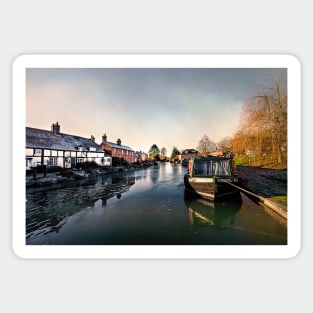 Winter at Hungerford Wharf Sticker